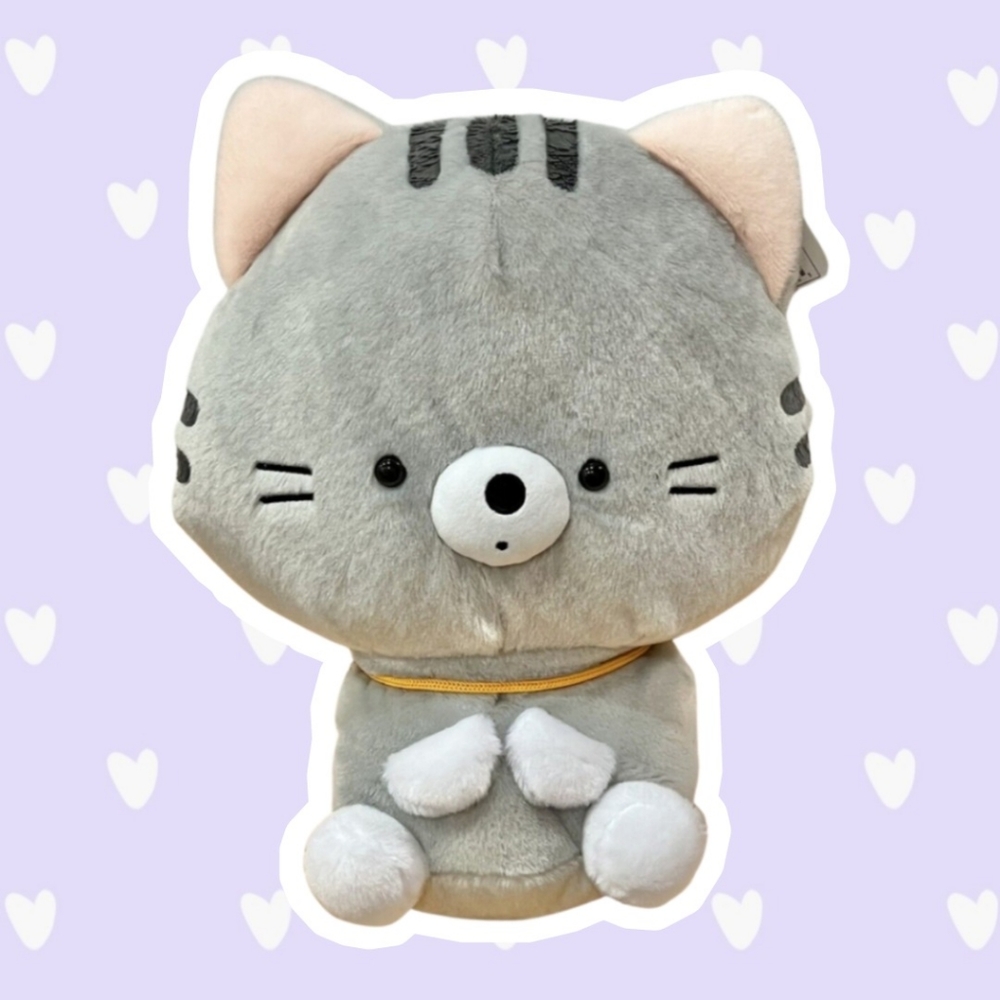 🎀2/$28 NWT Kurogoma Neko Cat Plush